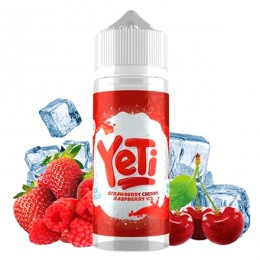 Yeti Iced Flavour Shot Strawberry Cherry Raspberry 120ml