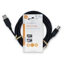 Nedis USB 2.0 Cable USB-A male - USB-A male / USB-B male Μαύρο 3m (CCGL60100BK30) (NEDCCGL60100BK30)