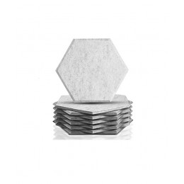 Audiodesigner PET Hexagon Grey Ηχοαπορροφητικά Πάνελ 20 cm με Βενζινόκολλα (Σετ) 25827