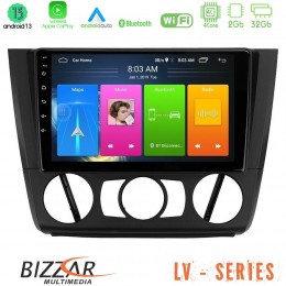 Bizzar lv Series bmw 1series E81/e82/e87/e88 (Manual A/c) 4core Android 13 2+32gb Navigation Multimedia Tablet 9 u-lv-Bm1011
