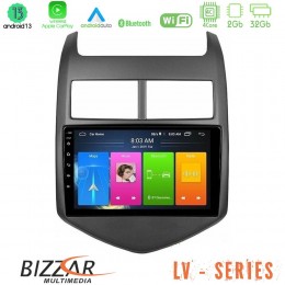 Bizzar lv Series Chevrolet Aveo 2011-2017 4core Android 13 2+32gb Navigation Multimedia Tablet 9 u-lv-Cv0243