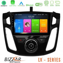 Bizzar lv Series Ford Focus 2012-2018 4core Android 13 2+32gb Navigation Multimedia Tablet 9 u-lv-Fd0044