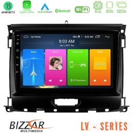 Bizzar lv Series Ford Ranger 2017-2022 4core Android 13 2+32gb Navigation Multimedia Tablet 9 u-lv-Fd0631
