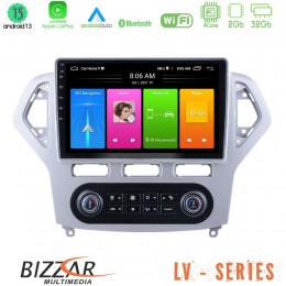 Bizzar lv Series Ford Mondeo 2007-2011 (Auto A/c) 4core Android 13 2+32gb Navigation Multimedia Tablet 9 u-lv-Fd0919ac
