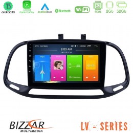 Bizzar lv Series Fiat Doblo 2015-2022 4core Android 13 2+32gb Navigation Multimedia Tablet 9 u-lv-Ft0909
