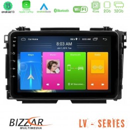 Bizzar lv Series Honda hr-v 4core Android 13 2+32gb Navigation Multimedia Tablet 9 u-lv-Hd0285