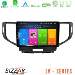 Bizzar lv Series Honda Accord 2008-2015 4core Android 13 2+32gb Navigation Multimedia Tablet 9 u-lv-Hd1013