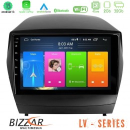 Bizzar lv Series Hyundai Ix35 Auto a/c 4core Android 13 2+32gb Navigation Multimedia Tablet 9 u-lv-Hy0029