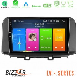 Bizzar lv Series Hyundai Kona 2018-2023 4core Android 13 2+32gb Navigation Multimedia Tablet 9 u-lv-Hy0342