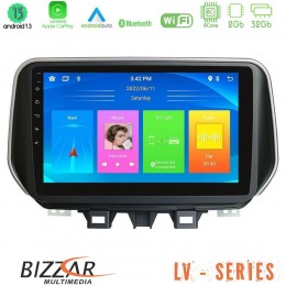 Bizzar lv Series Hyundai Tucson 2019-&Gt; 4core Android 13 2+32gb Navigation Multimedia Tablet 9 u-lv-Hy0504