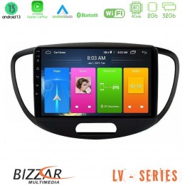 Bizzar lv Series Hyundai i10 2008-2014 4core Android 13 2+32gb Navigation Multimedia Tablet 9 u-lv-Hy0551