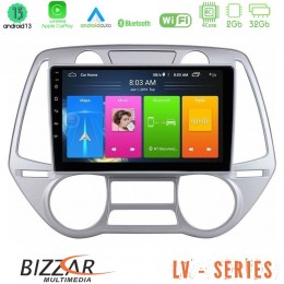 Bizzar lv Series Hyundai i20 2009-2012 Auto a/c 4core Android 13 2+32gb Navigation Multimedia Tablet 9 u-lv-Hy0709