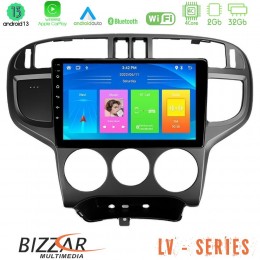 Bizzar lv Series Hyundai Matrix 2001-2010 4core Android 13 2+32gb Navigation Multimedia Tablet 9 u-lv-Hy1024