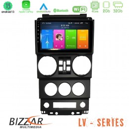 Bizzar lv Series Jeep Wrangler 2008-2010 4core Android 13 2+32gb Navigation Multimedia Tablet 9 u-lv-Jp023n