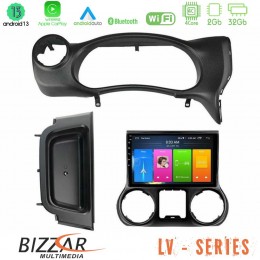 Bizzar lv Series Jeep Wrangler 2014-2017 4core Android 13 2+32gb Navigation Multimedia Tablet 9 u-lv-Jp0788