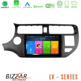 Bizzar lv Series kia rio 2011-2015 4core Android 13 2+32gb Navigation Multimedia Tablet 9 u-lv-Ki0552