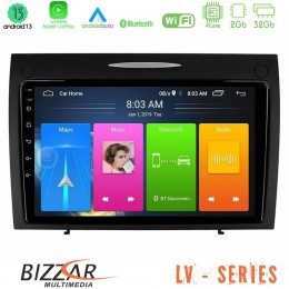 Bizzar lv Series Mercedes slk Class 4core Android 13 2+32gb Navigation Multimedia Tablet 9 u-lv-Mb0804