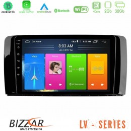 Bizzar lv Series Mercedes r Class 4core Android 13 2+32gb Navigation Multimedia Tablet 9 u-lv-Mb0781