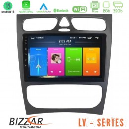 Bizzar lv Series Mercedes c Class (W203) 4core Android 13 2+32gb Navigation Multimedia Tablet 9 u-lv-Mb0925