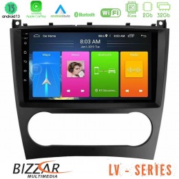 Bizzar lv Series Mercedes W203 Facelift 4core Android 13 2+32gb Navigation Multimedia Tablet 9 u-lv-Mb0926