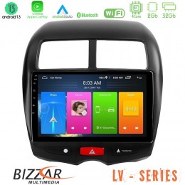 Bizzar lv Series Mitsubishi asx 4core Android 13 2+32gb Navigation Multimedia Tablet 10 u-lv-Mt0075