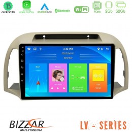 Bizzar lv Series Nissan Micra k12 2002-2010 4core Android 13 2+32gb Navigation Multimedia Tablet 9 u-lv-Ns0012