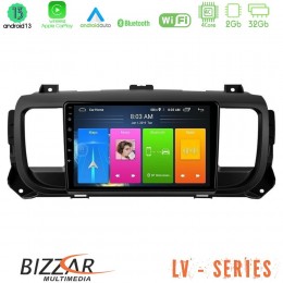 Bizzar lv Series Citroen/peugeot/opel/toyota 4core Android 13 2+32gb Navigation Multimedia Tablet 9 u-lv-Pg0950