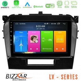 Bizzar lv Series Suzuki Vitara 2015-2021 4core Android 13 2+32gb Navigation Multimedia Tablet 9 u-lv-Sz0162