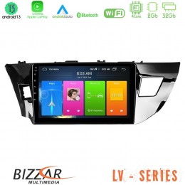 Bizzar lv Series Toyota Corolla 2014-2016 4core Android 13 2+32gb Navigation Multimedia Tablet 10 u-lv-Ty0008