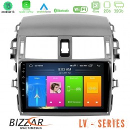 Bizzar lv Series Toyota Corolla 2008-2010 4core Android 13 2+32gb Navigation Multimedia Tablet 9 u-lv-Ty0144