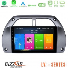 Bizzar lv Series Toyota Rav4 2001 - 2006 4core Android 13 2+32gb Navigation Multimedia Tablet 9 u-lv-Ty0953