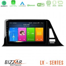 Bizzar lv Series Toyota ch-r 4core Android 13 2+32gb Navigation Multimedia Tablet 9 u-lv-Ty972