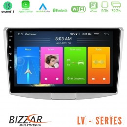 Bizzar lv Series vw Passat 4core Android 13 2+32gb Navigation Multimedia Tablet 10 u-lv-Vw0002