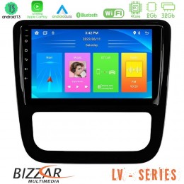 Bizzar lv Series vw Scirocco 2008-2014 4core Android 13 2+32gb Navigation Multimedia Tablet 9 (Μαύρο Γυαλιστερό) u-lv-Vw0057bl
