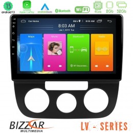 Bizzar lv Series vw Jetta 4core Android 13 2+32gb Navigation Multimedia Tablet 10 u-lv-Vw0393