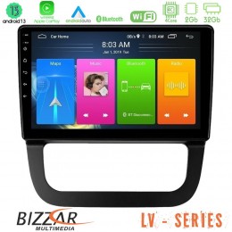 Bizzar lv Series vw Jetta 4core Android 13 2+32gb Navigation Multimedia Tablet 10 u-lv-Vw087t