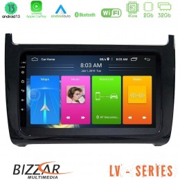 Bizzar lv Series vw Polo 4core Android 13 2+32gb Navigation Multimedia Tablet 9 u-lv-Vw6901bl