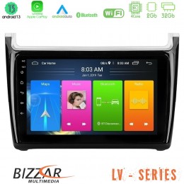 Bizzar lv Series vw Polo 4core Android 13 2+32gb Navigation Multimedia Tablet 9 u-lv-Vw6901pb