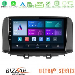 Bizzar Ultra Series Hyundai Kona 2018-2023 8core Android13 8+128gb Navigation Multimedia Tablet 9 u-ul2-Hy0342