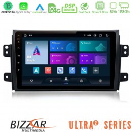Bizzar Ultra Series Suzuki sx4 2006-2014 Fiat Sedici 2006-2014 8core Android13 8+128gb Navigation Multimedia Tablet 9 u-ul2-Sz0649