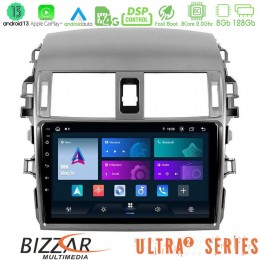 Bizzar Ultra Series Toyota Corolla 2008-2010 8core Android13 8+128gb Navigation Multimedia Tablet 9 u-ul2-Ty0144