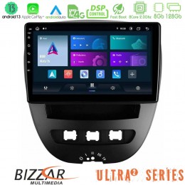 Bizzar Ultra Series Toyota Aygo/citroen C1/peugeot 107 8core Android13 8+128gb Navigation Multimedia Tablet 10 u-ul2-Ty0866