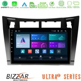 Bizzar Ultra Series Toyota Yaris 8core Android13 8+128gb Navigation Multimedia Tablet 9 (Μαύρο Χρώμα) u-ul2-Ty626b