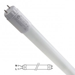 Λάμπα LED Τύπου Φθορίου T8 Γυάλινη Τροφοδοσίας Ενός Άκρου 90cm 15W 230V 1400lm 320° Θερμό Λευκό GloboStar 32678