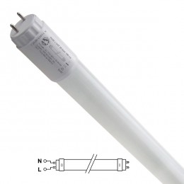 Λάμπα LED Τύπου Φθορίου T8 Γυάλινη Τροφοδοσίας Ενός Άκρου 150cm 25W 230V 2400lm 320° Θερμό Λευκό GloboStar 32684