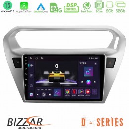 Bizzar d Series Citroën c-Elysée / Peugeot 301 8core Android13 2+32gb Navigation Multimedia Tablet 9 u-d-Ct0070
