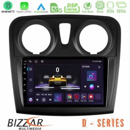Bizzar d Series Dacia Sandero 2014-2020 8core Android13 2+32gb Navigation Multimedia Tablet 9 u-d-Dc0621