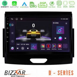 Bizzar d Series Ford Ranger 2017-2022 8core Android13 2+32gb Navigation Multimedia Tablet 9 u-d-Fd0496
