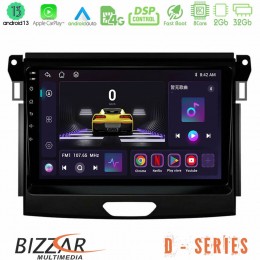 Bizzar d Series Ford Ranger 2017-2022 8core Android13 2+32gb Navigation Multimedia Tablet 9 u-d-Fd0617