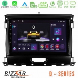 Bizzar d Series Ford Ranger 2017-2022 8core Android13 2+32gb Navigation Multimedia Tablet 9 u-d-Fd0631